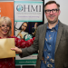 Trombonist, educator and Rath customer Willie McLean receives the OHMI Award from Toyah Willcox